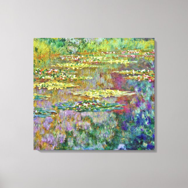 Water Lily Pond Fine Art Canvas Print (Front)