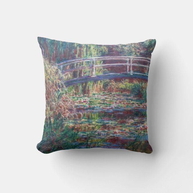 Water Lily Pond (Harmonie Rose), Monet Cushion (Front)