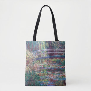 Water Lily Pond (Harmonie Rose), Monet Tote Bag