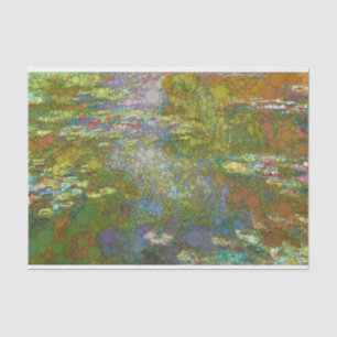 Water Lily Pond, Infinity Dots, After Claude Monet Tissue Paper
