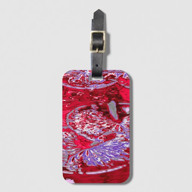 WATER LILY POND LUGGAGE TAG (Front Vertical)