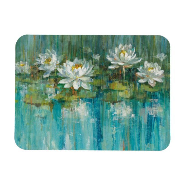 Water Lily Pond Magnet (Horizontal)