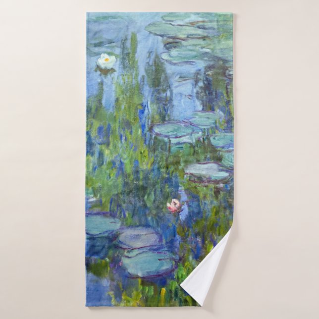 Water Lily Pond, Monet Bath Towel (Bath Towel)