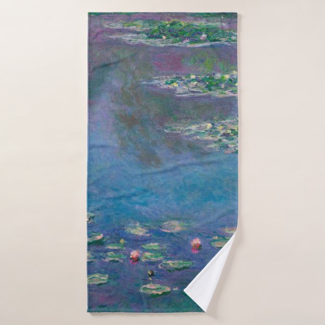 Water Lily Pond, Monet Bath Towel (Bath Towel)