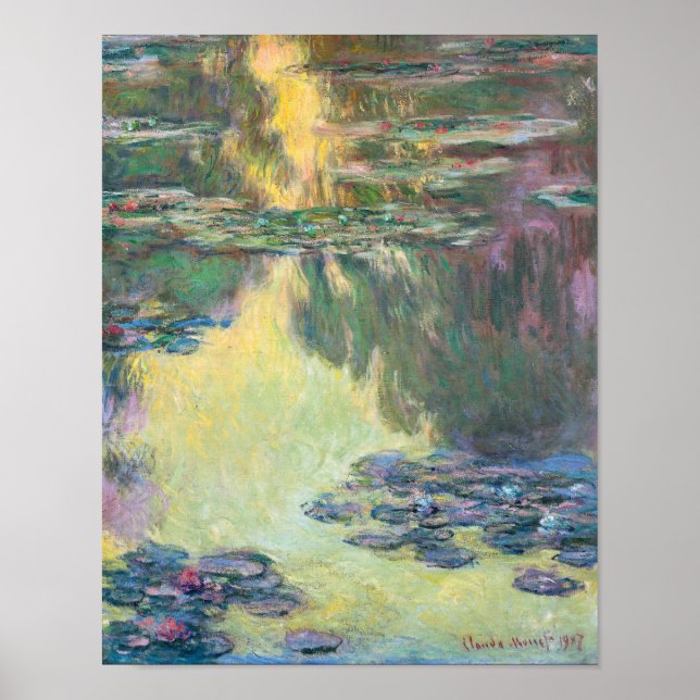 Water Lily Pond, Monet Poster (Front)