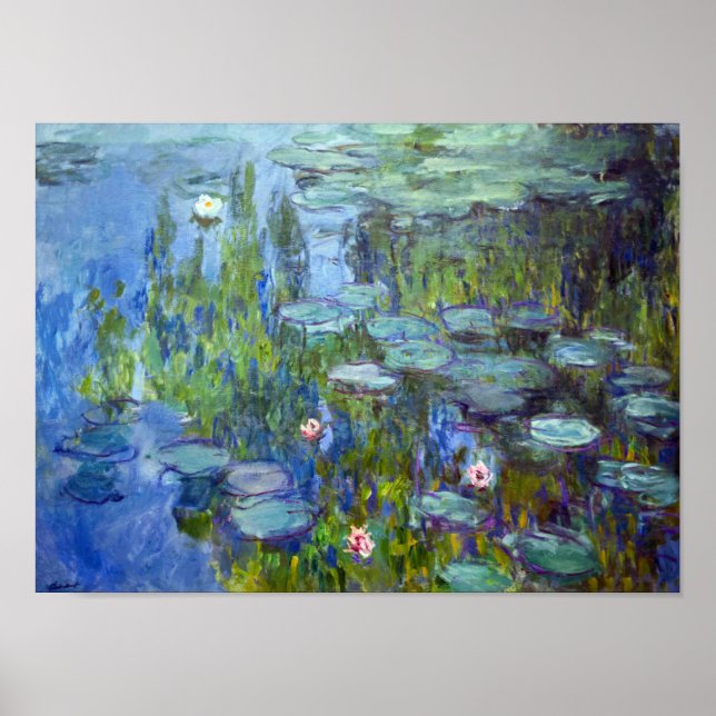 Water Lily Pond, Monet Poster (Front)