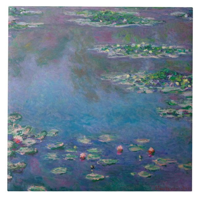 Water Lily Pond, Monet Tile (Front)