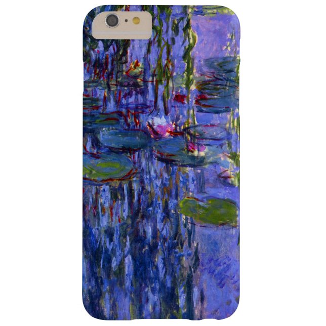 Water Lily Pond Purple Reflections Fine Art Case-Mate iPhone Case (Back)