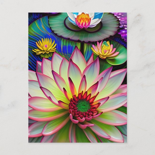 Water Lily Postcard (Front)