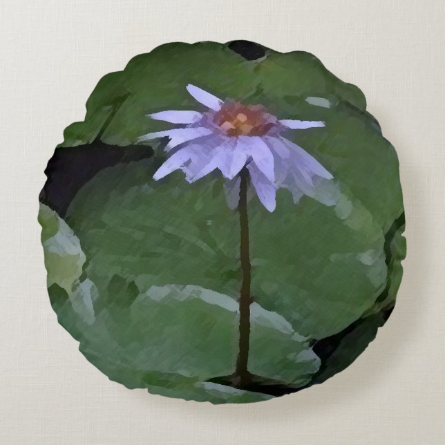Water Lily Round Cushion (Front)