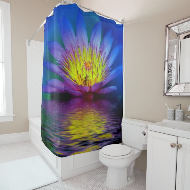 Water Lily Shower Curtain (In Situ)