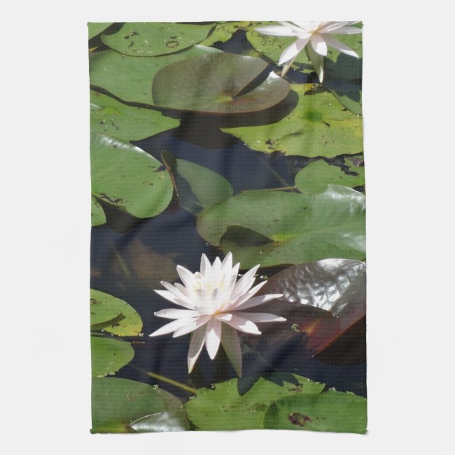 Water Lily Tea Towel (Vertical)