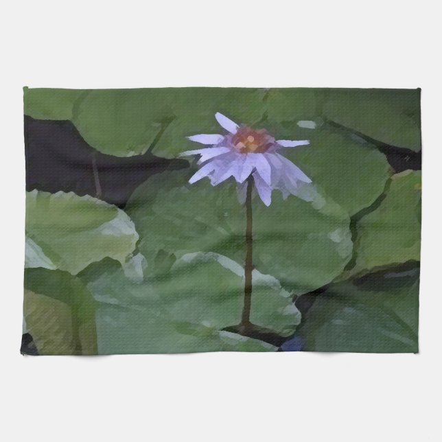 Water Lily Tea Towel (Horizontal)