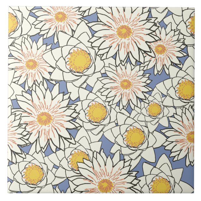 water lily tile (Front)