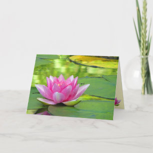 Water Lily Valentine Holiday Card