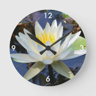 Water Lily Wall Clock