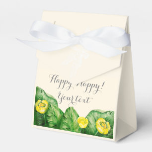 water-lily watercolor favour box