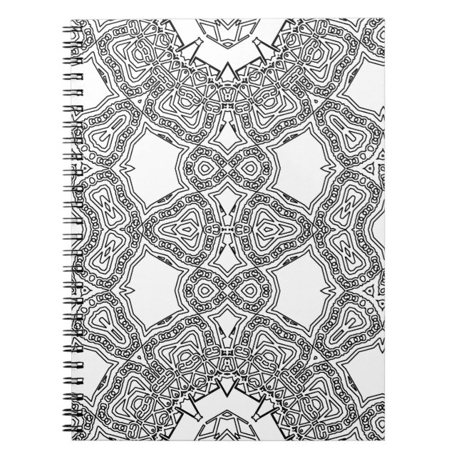 Water Line Loops Spiral Notebook (Front)