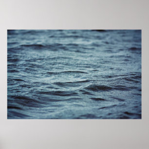 Water liquid water surface texture poster