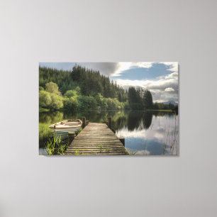 Water   Loch Ard Trossachs National Park Canvas Print