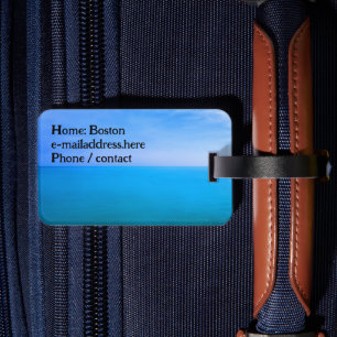 Water Look Personalised Luggage Tag