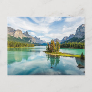 Water Maligne Lake, Jasper National Park, Canada Postcard