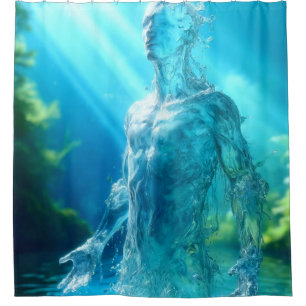 Water Man Shower Curtain