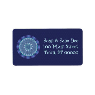 Water Mandala Address Label