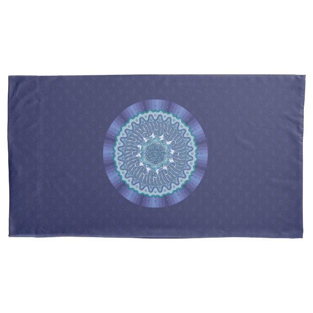 Water Mandala Pillow Case (Front)