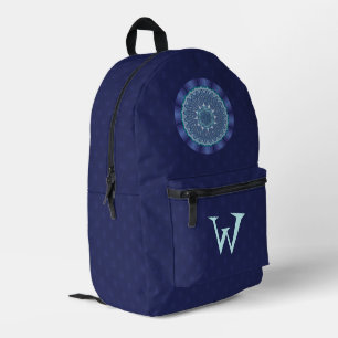 Water Mandala Printed Backpack