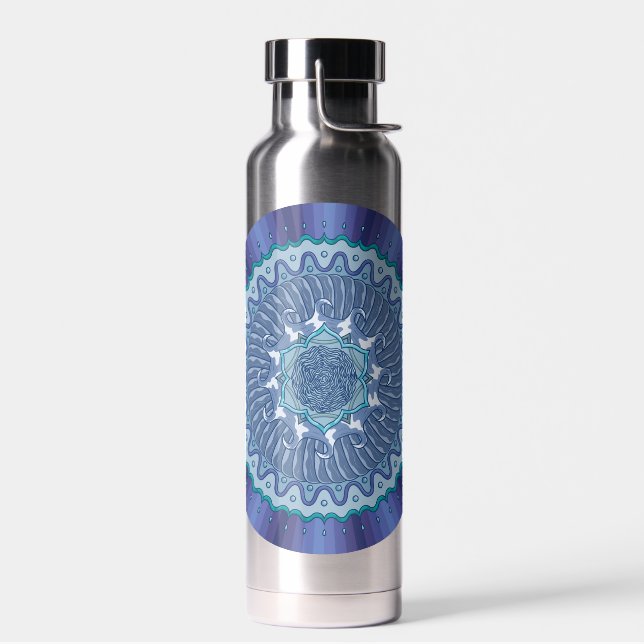 Water Mandala Water Bottle (Left)