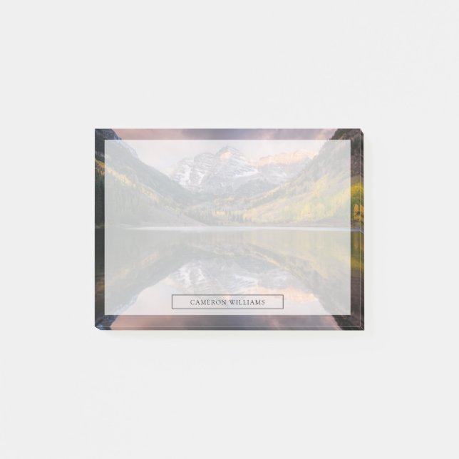 Water | Maroon Bells Colorado Post-it Notes (Front)
