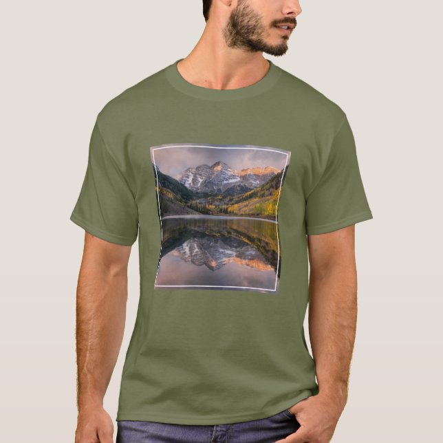 Water | Maroon Bells Colorado T-Shirt (Front)