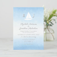 Water Meets Sky Watercolor Rehearsal Dinner