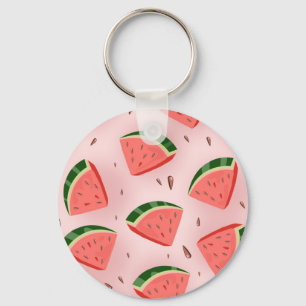 Water Melon Pattern Key Ring