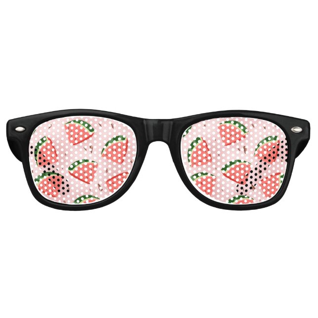 Water Melon Pattern Retro Sunglasses (Front)