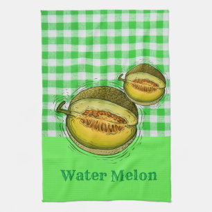 Water melon plaid Kitchen Towel