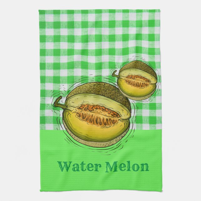 Water melon plaid Kitchen Towel (Vertical)