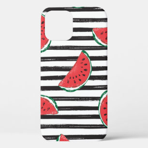 Water Melon Seamless Pattern Striped iPhone 12 Case