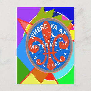 Water Metre Abstract New Orleans Postcard