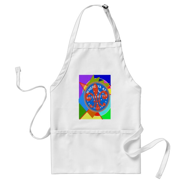 Water Metre Abstract New Orleans Standard Apron (Front)