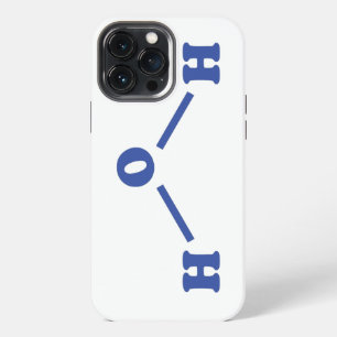 Water Molecular Chemical Formula iPhone 13 Pro Max Case