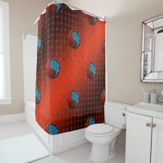 Water Monkey Shower Curtain (In Situ)