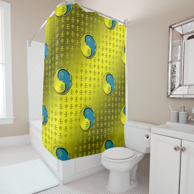 Water Monkey Shower Curtain (In Situ)