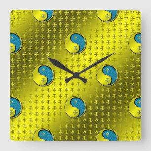 Water Monkey Square Wall Clock