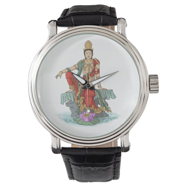 Water Moon Guan Yin Bodhisattva Watch (Front)