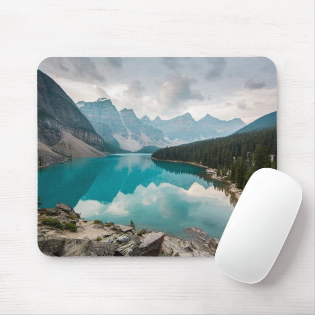 Water | Moraine Lake Alberta Canada Mouse Pad (With Mouse)