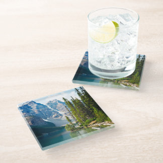 Water | Moraine Lake, Canada Glass Coaster