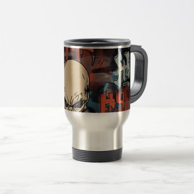 Water nightmare travel mug (Front Right)
