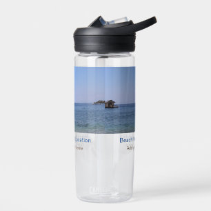 water ocean beach photo add name text place summer bottle